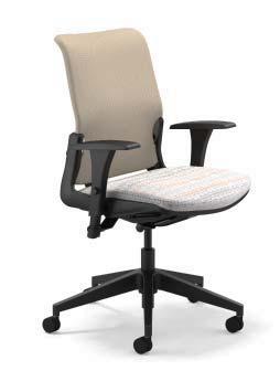 TASK, CONFRNC insync series knits insync OOD $955 Mid Back 15 Knit Colors Control Height Adjustable Arms High Profile Fiberglass Reinforced Nylon Base Orange (KOR) Pewter (KPT) good 307-R1-A6-R.