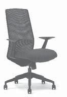 HB SRIS hb with Mesh Back High Back SIN # 711-18 Choice of six 3D knit or mesh back colors, fabric, leather or vinyl with unlimited upholstered seat options.