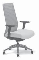 HB SRIS hb with Knit Back High Back SIN # 711-18 Choice of six 3D knit or mesh back colors, fabric, leather or vinyl with unlimited upholstered seat options.