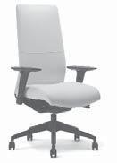 HB SRIS hb with Fabric, Leather or Vinyl Back High Back SIN # 711-18 Choice of six 3D knit or mesh back colors, fabric, leather or vinyl with unlimited upholstered seat options.