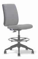 KADT SRIS kadet with Plastic Back Mid Back SIN # 711-18 Available in mid back and two stool heights with multiple control and arm options. Available with black plastic or fully upholstered outer back.