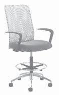 MODLA SRIS modela with Mesh Back Mid and High Back SIN # 711-18 Choice of three mesh or knit back colors, fabric, leather or vinyl with unlimited upholstered seat options.