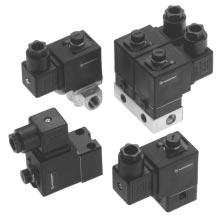 V03, V0 and V05 Series / and 3/ Poppet Valves Electrically Actuated G 1 8, G 1, CNOMO and 7 mm interface Extensive range of power and orifice size options Removable coil Manifold rail for 1 to 0