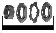 Option 85-TIM Timken Pinion Cup & Cones Assembly Includes Aluminum Retainer Plate 696A Pinion Retaining Spacer 500 3 Posi-Lock Retainer 68 O Ring 5 5 Posi-Lock Nut 685R 6 Washer 5055
