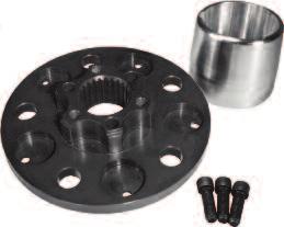 SUPER SPEEDWAY DRIVE FLANGES DOUBLE SPLINE FLANGE P/N 580 Not For Cambered Spindles! Heat treated steel, 5 on 5, spline. Uses standard 3/ spline axles, either solid or gundrilled.