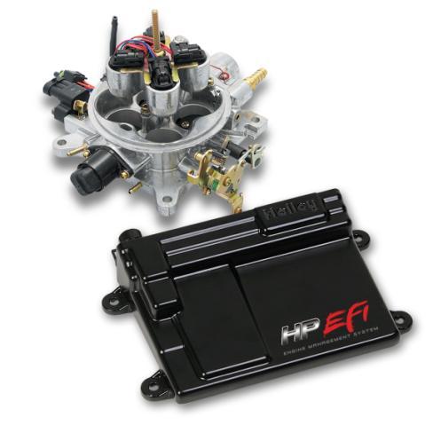 HP EFI 4 BBL TBI SYSTEMS 550-411 (900 CFM 75 lb/hr injectors) up to 525 HP 550-412 (900 CFM 85 lb/hr injectors) up to 600 HP NOTE: HP throttle body systems do not include fuel pump.