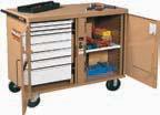 standard-duty drawers 1 x TTW283, 6" heavy-duty drawer 1 x TTW284, 9.5" heavy-duty drawer Model No.