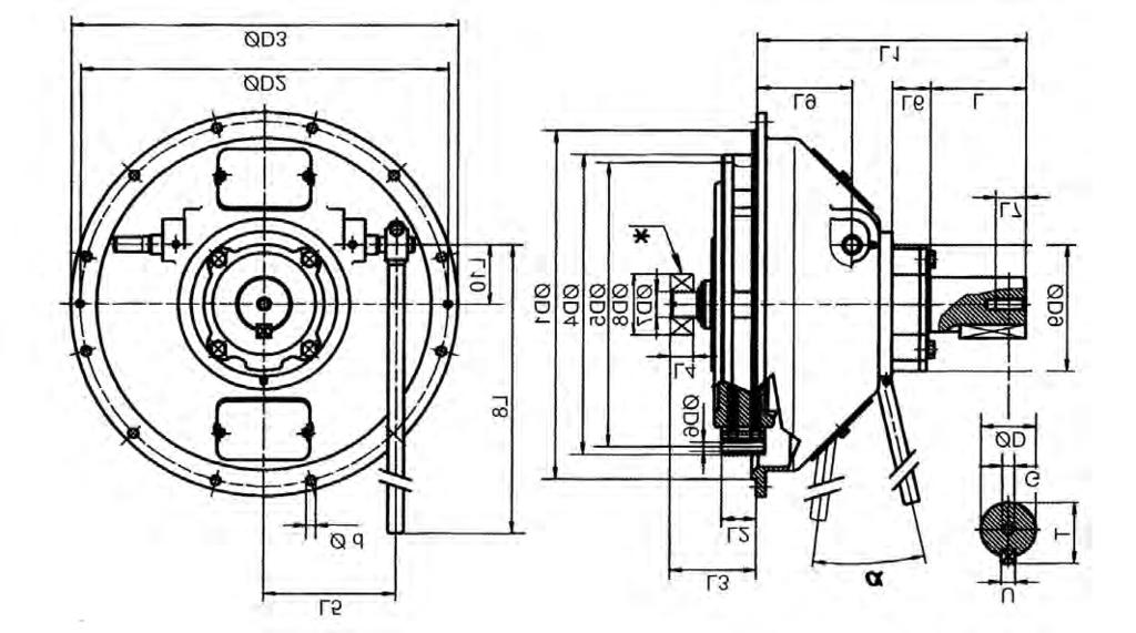 Mechanical Clutches BD MECHANICAL CLUTCHES Installation Drawing Housing Size SAE D1 D2 D3 d n x Ø * Pilot bearing upon your request 5 314.3 333.4 355 8x10.5 4 362 381 403 12x10.5 3 409.6 428.