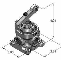 The pressure unbalanced piston-poppet design achieves greater flow than comparable 1/2 orifice valves and millions of trouble-free cycles.