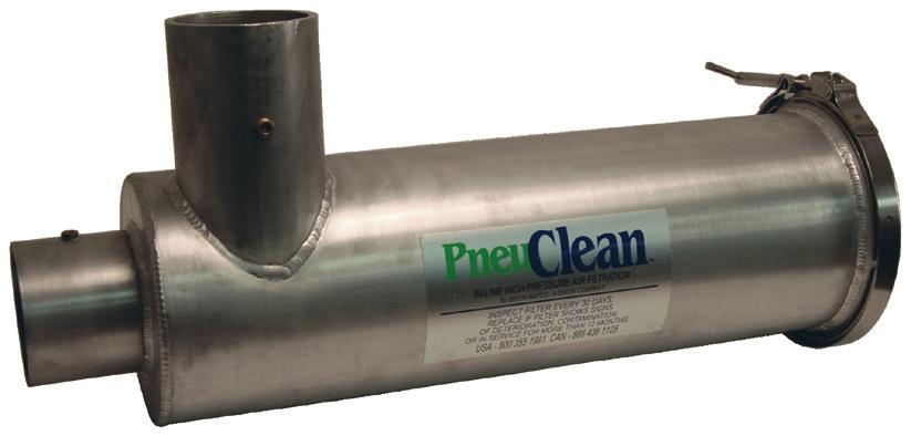 Pneuclean Pneumatic Filtration System Application: Standards: Materials: Features & Benefits: Designed to remove microscopic particles generated by blowers during pneumatic conveying of