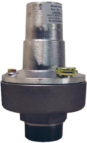 for Blowers Blower Air Relief Valves Application: Standards: Materials: Features & Benefits: Designed specifically for use on tractor mounted air blowers.