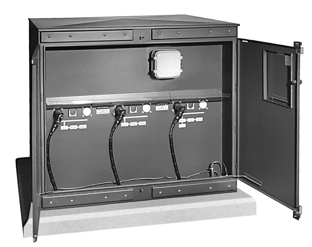 Page 1 2015 Heavy-duty 11-gauge steel enclosure is all-welded construction for long life Clear polycarbonate removable safety barrier separates upper and lower compartment (supplied only with