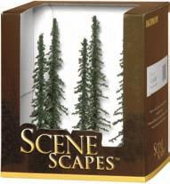 Winter Pines w/snow Bachmann SceneScapes 160-32002