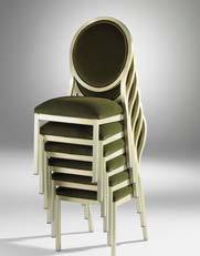 and ganging devices as an integral part of the chair
