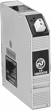 Type 421 Compact failsafe rail mount I/P converter A rugged, electronic I/P converter designed for high density rail or manifold mounting, at a spacing of only 1" (25mm) Advanced electronic control