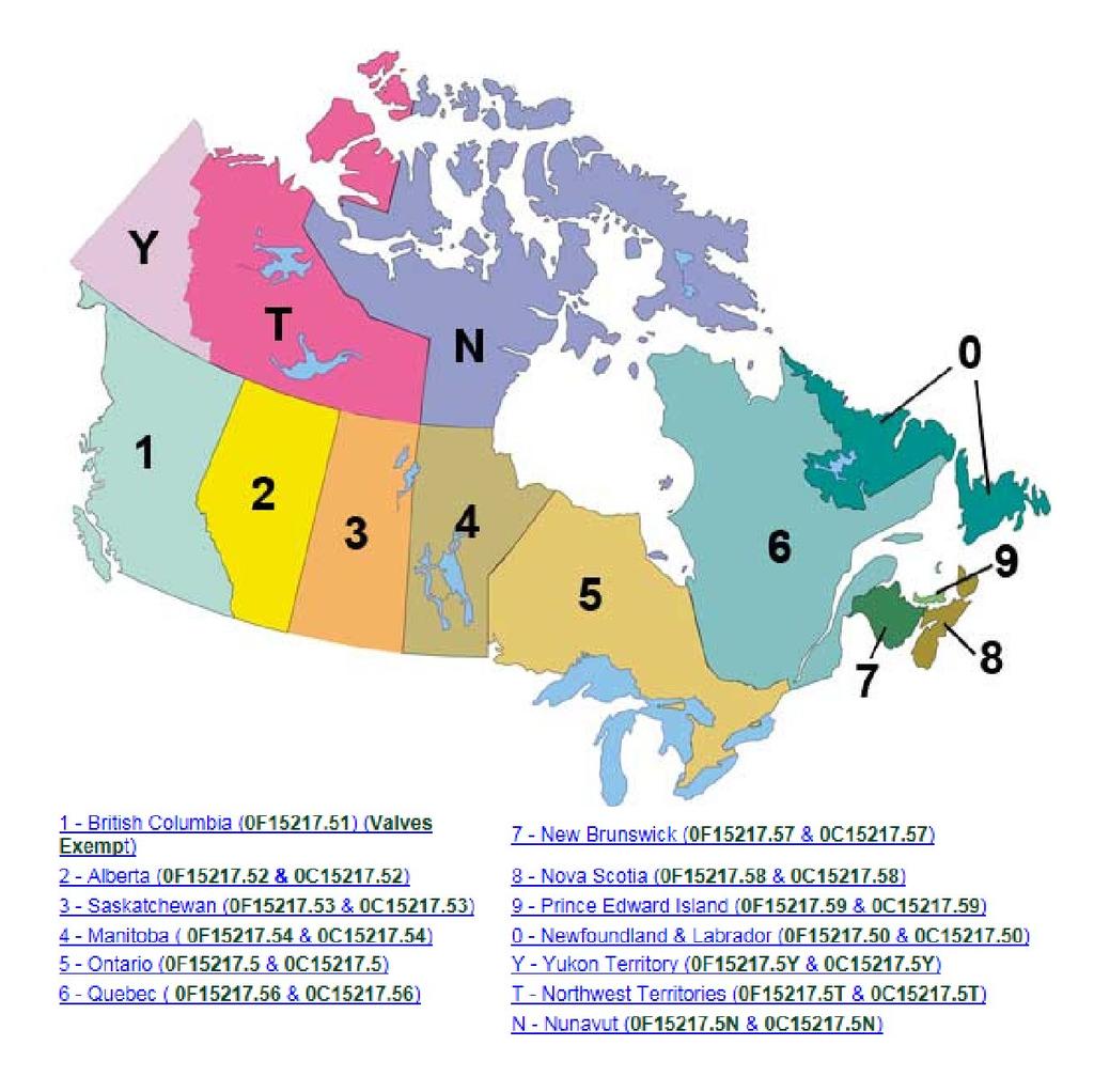 CRN Registrations Complete All of our Canadian Registration Numbers (CRN) are in place and up to date for all Canadian Provinces. An interactive map is on our website for easy access to our numbers.