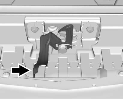 Pull the hood release lever with this symbol on it. It is inside the vehicle on the lower side of the instrument panel. 2. Go to the front of the vehicle to find the secondary hood release handle.