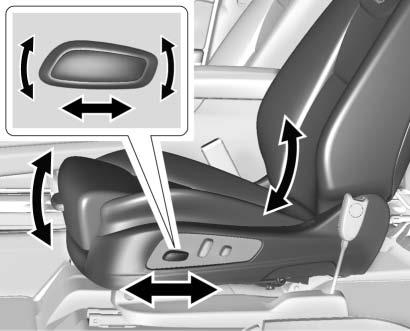 58 SEATS AND RESTRAINTS Always adjust the head restraint so that the top of the restraint is at the same height as the top of the occupant's head. Rear outboard head restraints are not removable.