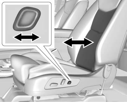 SEATS AND RESTRAINTS 59 Lumbar Adjustment Warning (Continued) Press and hold the control forward to increase or rearward to decrease