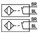 5 167 MSKD2M MSKD2I MSKD2N Electromechanical Inductive Namur WH = white; BK = black; BL = blue; BR = brown Type switches Flow rate Lifetime [drives] Rated operating Rated voltage Operating current
