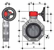 FKOF/RM Gearbox operated Butterfly valve d - Size DN PN A min A max øa B 2 B 5 B 6 G G 1 G 2 G 3 H U Z g Code 75-2 1/2 65 10 128 144-80 174 146 48 135 39 125 165 4 46 2500 FKOFRM075F 90-3 80 10 145