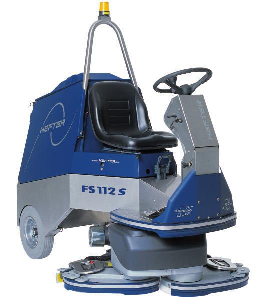 RIDE - ON MACHINE FS 112 The HEFTER technologies VARIOTECH and TURNADO are combined in the Ride-on machines.