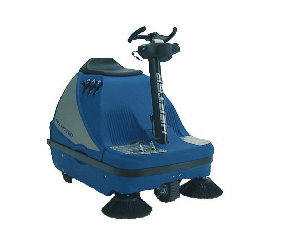 RIDO - ON VACUUM SWEEPER FKS 100 PRO With its especially solid and robust construction, the FKS 100 PRO is the ideal machine for daily use even under the most difficult conditions.