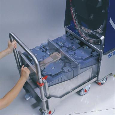 HEFTER CLEANTECH UNIQUE TECHNOLOGY CONVERT - the only convertable stand on multi-purpose cleaning system for scrubberdrying, burnishing, sweeping, polishing and crystallizing.