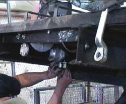 Fit the motor and coupler to the winch ensuring that the key stays on the shaft. 4. Lastly, tighten the two bolts holding the hydraulic motor to the hydraulic housing coupler. 5.