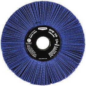COMPOSITE WHEELS-FLEXIBLE These brushes, with long trim and moderate density, are ideal for applications, requiring a high degree of conformability.