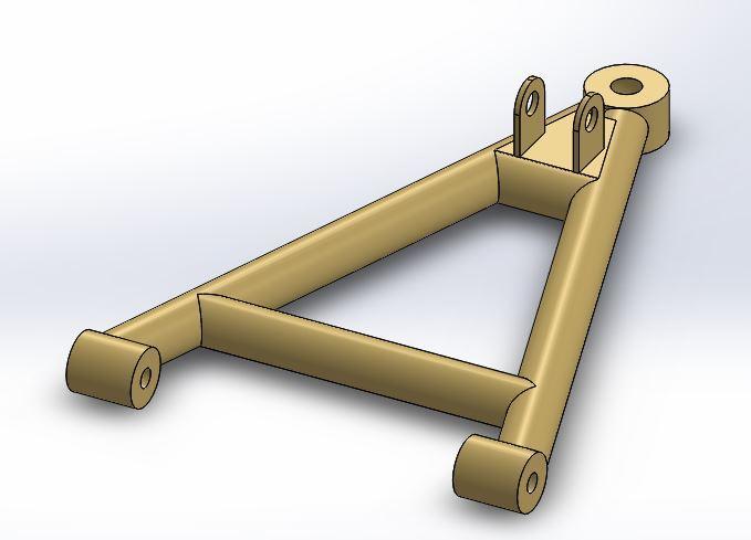 2. Design of wishbone: The upper and lower control arms are called as wishbone. Both are usually of unequal length from which the acronym SLA (short-long arm) gets its name.