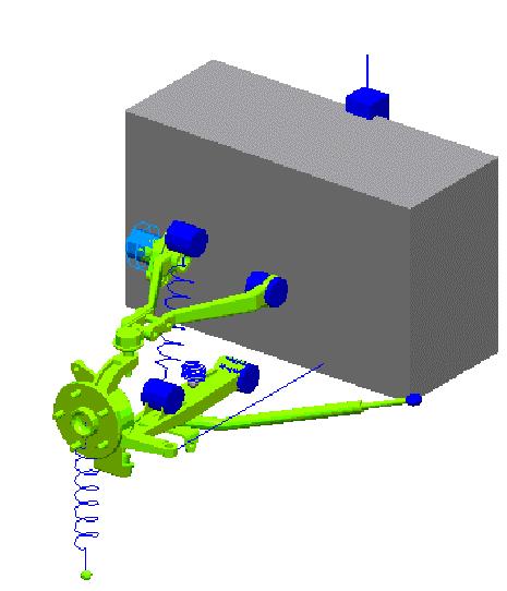 showed that there is little difference between the results obtained using the three modelling strategies. In this study, suspension bushings were modelled as revolute joints with no compliance.
