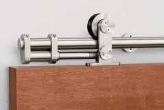 Pemko Sliding Door Hardware Sliding Track Hardware System With Cushion Stop CS-W60 Series for Wood Doors For Sliding Panels up to 176 lbs.