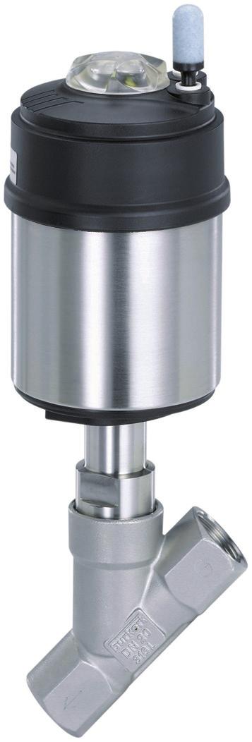 Type 2300 Angle-Seat Valve 2/2-way Angle-Seat Valve with stainless steel design For medium up to +185ºC (365ºF), DN 15-65 (0.5"-2.