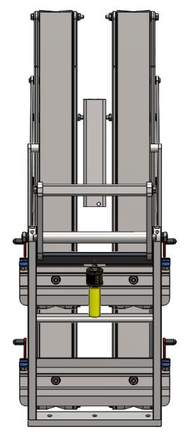 Step 2: Position rack with hitch bar facing upwards and place on a stable