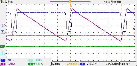 Itx(dcx/sec) Vsw(dcx/sec) Vsw(dcx/pri) Itx(dcx/pri) Vsw(boost) IL(boost) Vsw(buck) IL(buck) Fig. 11. SiC-MOSFET composite boost converter prototype board.