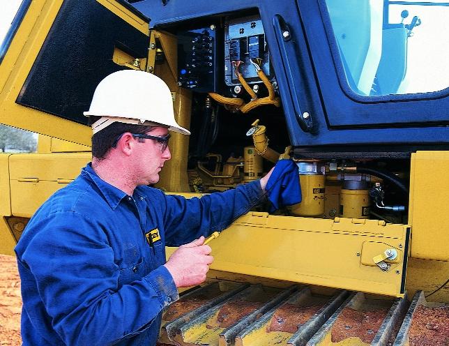 Complete Customer Support Caterpillar s total commitment to customer support and simplified service is part of every Cat machine. Reduced maintenance. Batteries are maintenance-free.
