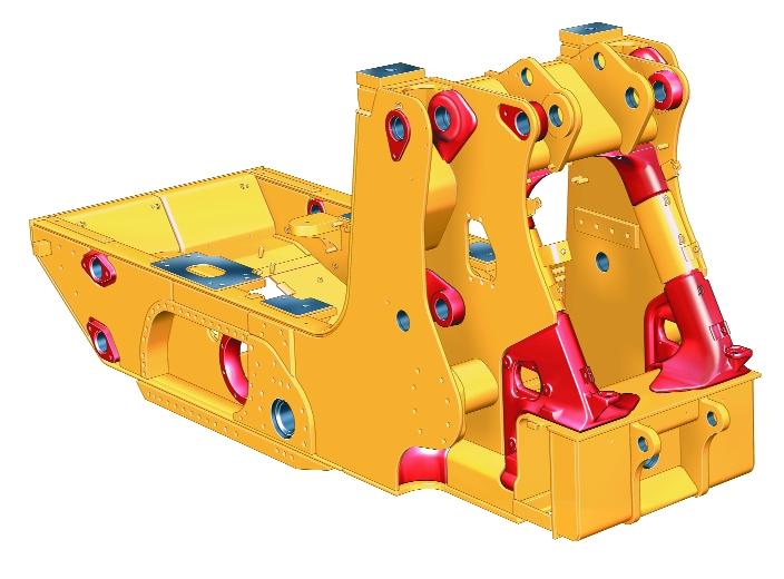 Structure Box-section main frame is designed to handle heavy loads, while Z-Bar linkage maximizes breakout force.