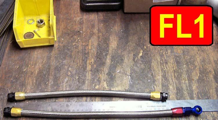 Fuel Lines Locate the two new braided stainless steel fuel lines in your kit (Picture FL1) and the two
