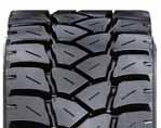 Heavy Duty On/Off Road GDM686 Features Advantages Benefits Big block with wide groove design Delivers better traction and braking properties Better traction and braking Directional extra deep tread
