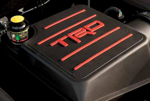 [b] TRD PERFORMANCE AIR FILTER The TRD high-performance air filter features a unique, oiled four-ply cotton gauze design that maximizes the filter s media area