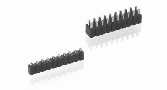 SPRING-LOADED CONNECTORS 2.54 mm GRID / SINGLE ROW / DOUBLE ROW / SURFACE MOUNT Low resistance modular connectors with spring-loaded contacts (SLC), surface mount.