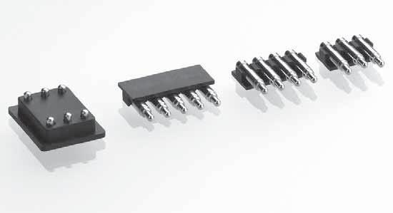 SPRING-LOADED CONNECTORS 2.54 mm GRID / SINGLE ROW / DOUBLE ROW / SURFACE MOUNT Connectors with spring-loaded contacts (SLC), surface mount.