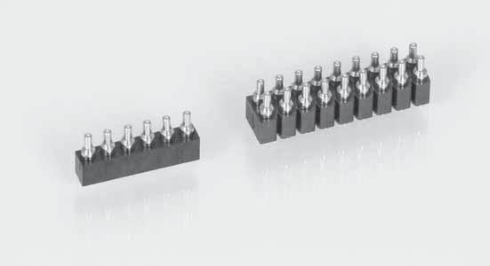 SPRING-LOADED CONNECTORS 2 mm GRID / SINGLE ROW / DOUBLE ROW /SURFACE MOUNT Basic modular connectors with spring-loaded contacts (SLC), surface mount.
