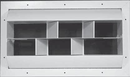 DRUM LOUVERS DRUM LOUVERS 45DL SERIES HIH CAPACITY LON THROW ALUMINUM CONSTRUCTION Models: 45DL1 Single Vanes 45DL2 Split Vanes Suffix '-O' adds a steel opposed blade damper Models 45DL1-O and 45DL2