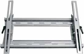 Silver finish. LUD2 - Tilt mount with lift and lock installation for plasma or LCD monitors. Tilts from 15 to -5.