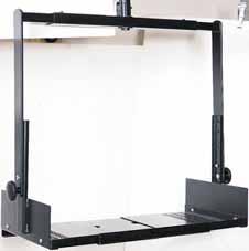 34 lbs. LTE7 20-30 W x 18 D x 27 H 35 Lbs. 4 HEIGHTS 18 3/4 27 5 1/2 5 1/2 $385 SP100 - Heavy duty steel, self-adhesive mounting plates.