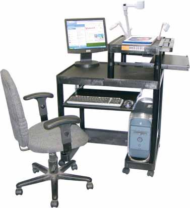 Computer Workstations PC42KB - Stand-up or sit-down multimedia presentation center.