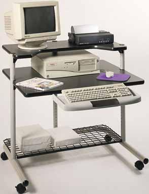 30 19 $475 TL28YY - wide workstation with 2 shelves and 2 casters, two with locking brake. Specify color(s) when ordering, see Color Key.
