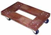 $366 LPD300 - Large platform dolly constructed of steel frame and non-skid vinyl deck surface. 1/2 handle folds down for compact storage.